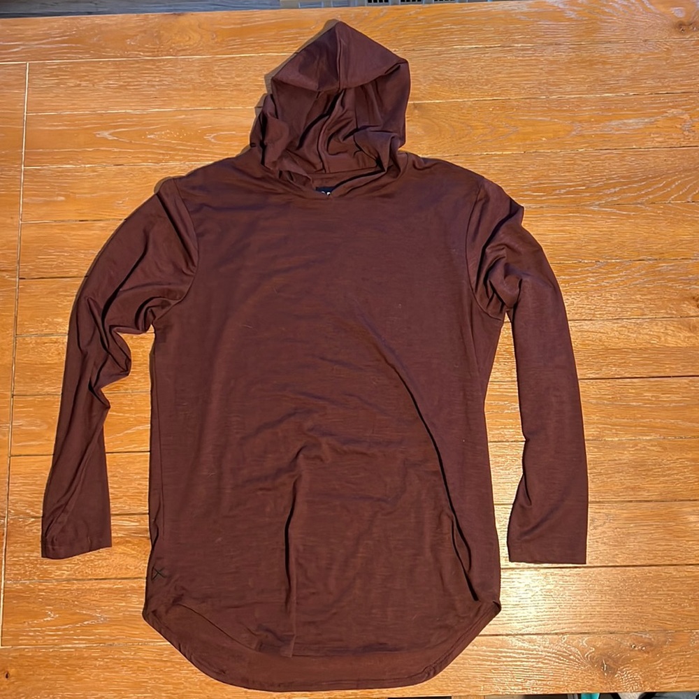 Cuts Elongated Long Sleeve Hoodie